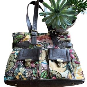 Christiana Vibrant Floral Beaded Vintage Rare Bohemian women’s Multi Color Bag